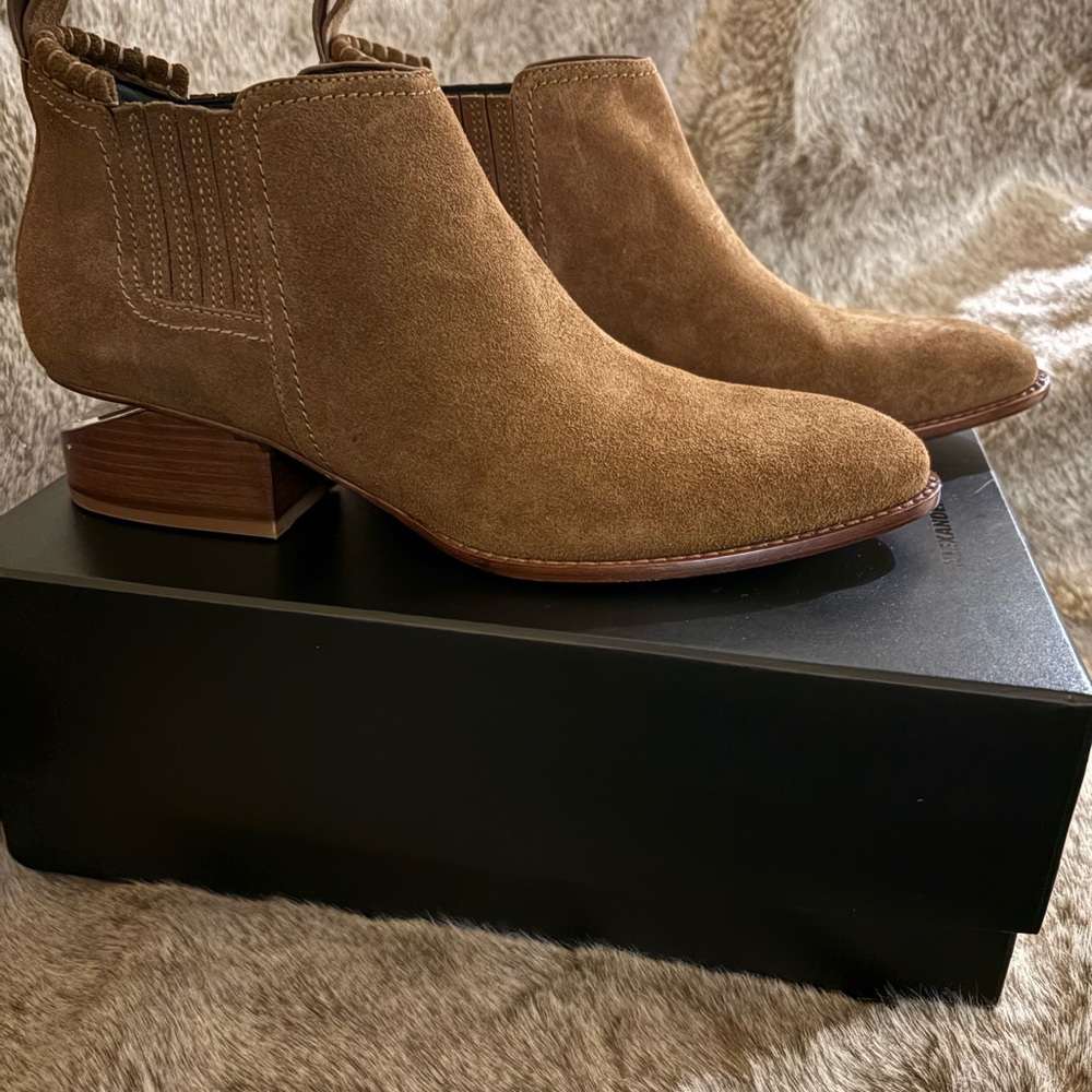 Alexander Wang Kori Brown Suede Ankle Boots